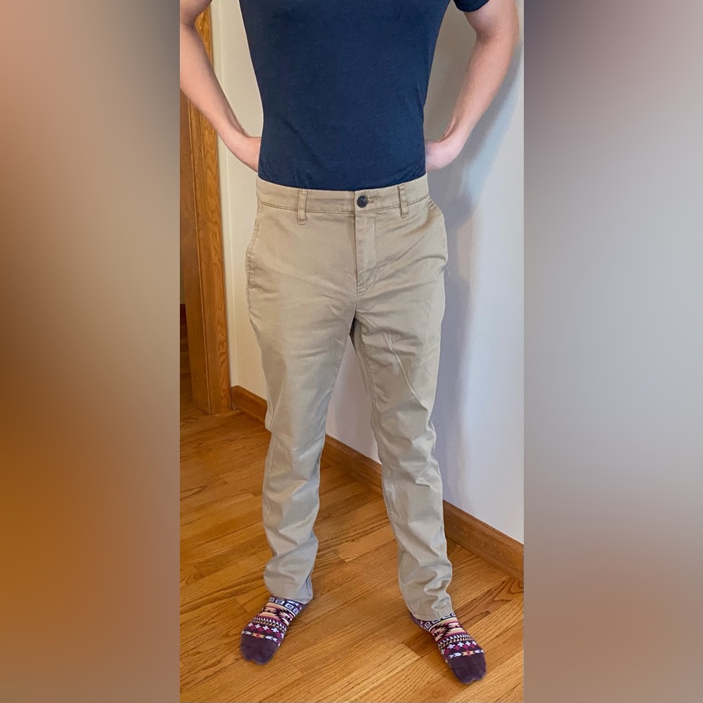 Men’s Hawker Rye Tan stretch slim fit cargo pants Size 29 x30 NWT Stitch fix